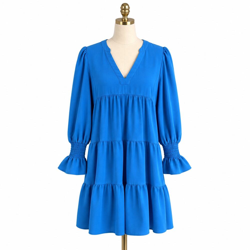 Pomander Place Tuckernuck Kenzo Crepe Dress L Capri Blue